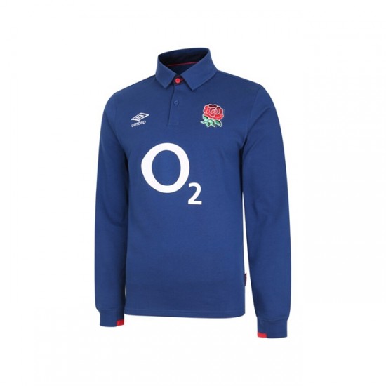 Camisola Inglesa Rugby Classic Equipamento Segundo 2020-2021 Manga Comprida
